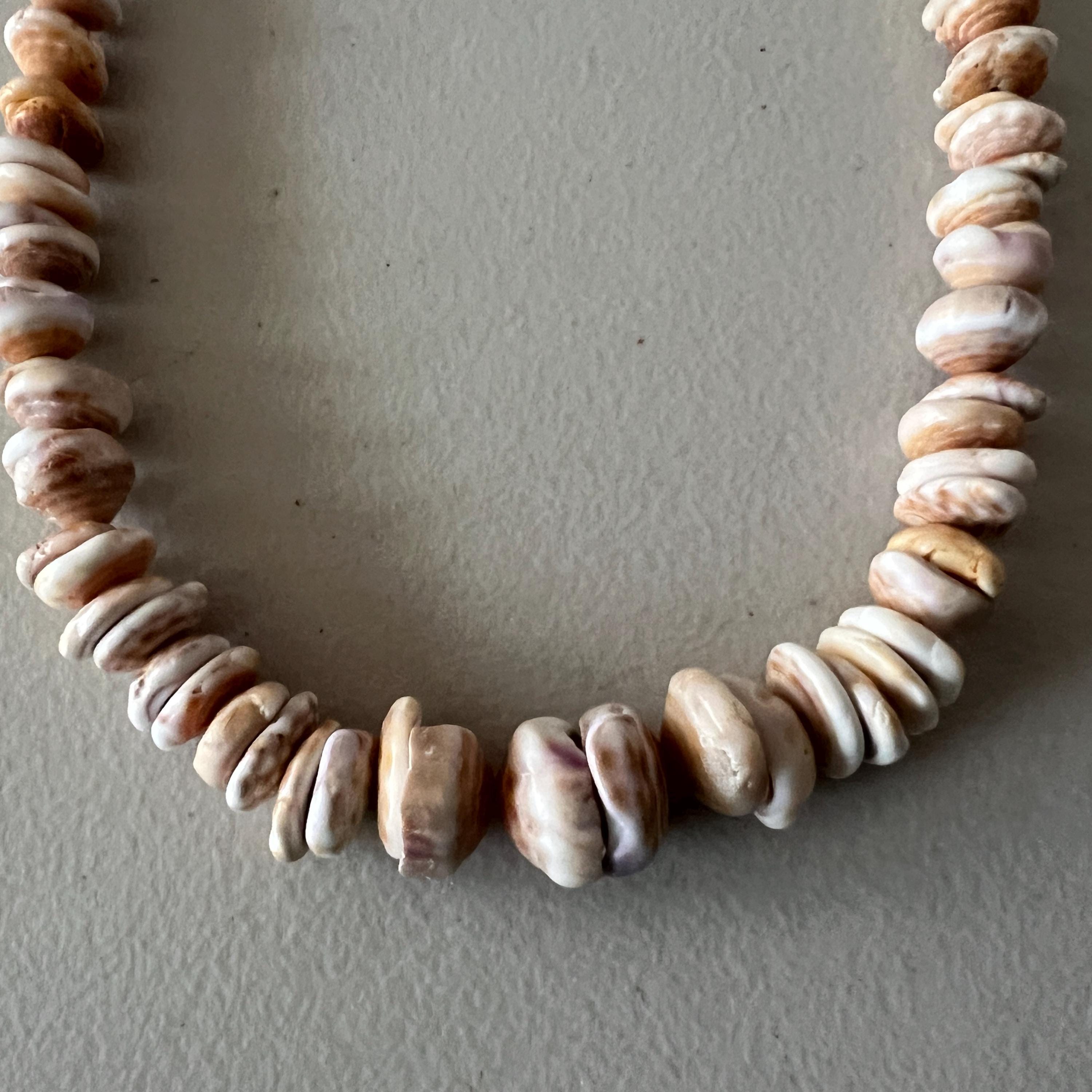 Puka Shell Necklace Large Size Pukas Distinctive Rare Spiral Patterned ...