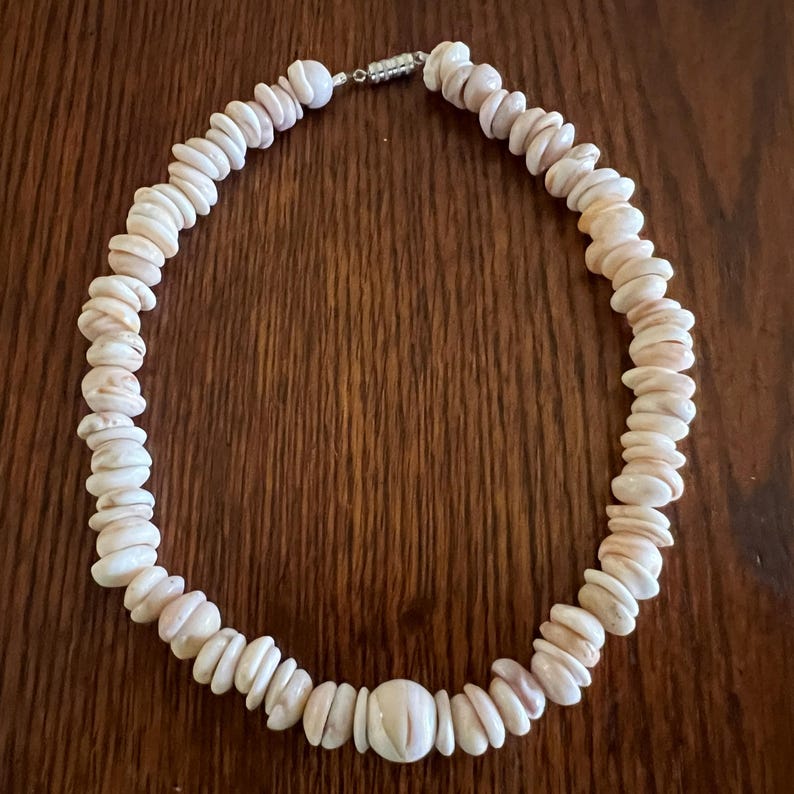 Puka Shell Necklace in Variety of Puka Colors With Large Dragon Eye ...