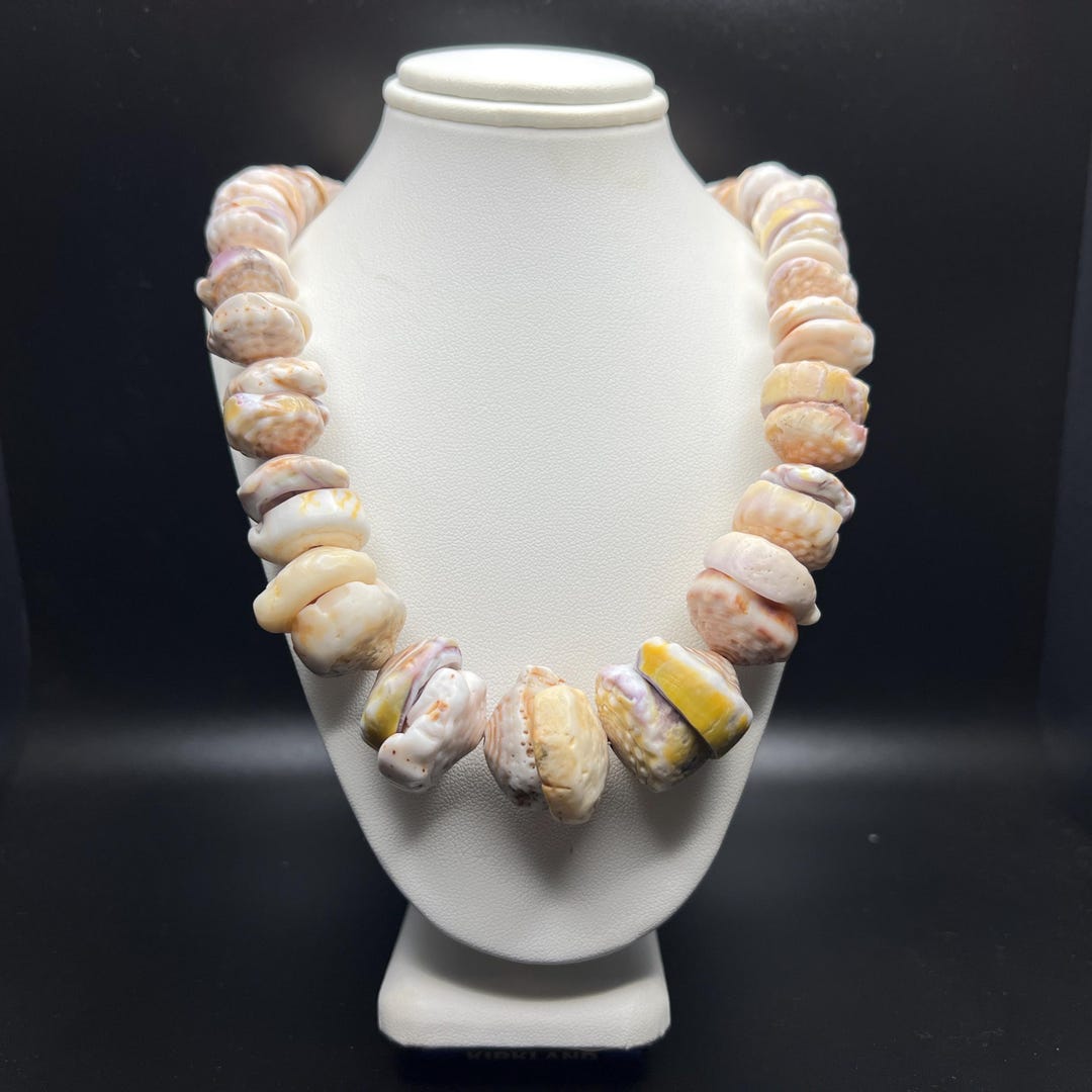 Puka Shell Necklace Beachy Style Thick Large Pukas in Variety of Colors ...