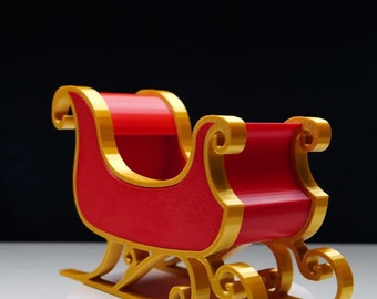 Custom Santa's Sleigh Christmas Decor Ornament - Christmas Gifts -  Festive Winter Gift