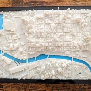 Melbourne Australia 3D City Map - Custom Wall Art - 3D Street Map - Home Office Art Decor - Housewarming Gift - City Poster Print