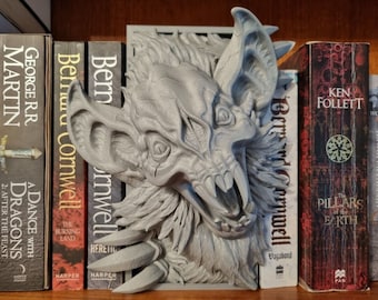 Bat Peeking Book Nook - Halloween Decor - Fantasy Book Shelf Decor - Book Lovers Gift - Horror Bookend