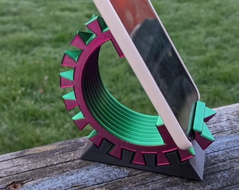 Dovetail Phone Holder, Multiple Color Options, Custom Cell Phone Stand