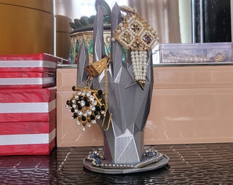 Katzen-Handyhalter, Schreibtischständer, 3D-gedruckt in Gold oder Silber, ein tolles Geschenk für Katzenliebhaber