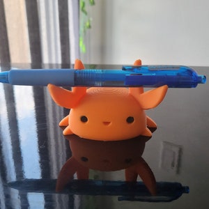 Kawaii Crab Pen Holder 2-Pack, Desk Organizer, 3D Printed, Pencil Holder, Office Decor, Desk Accessories