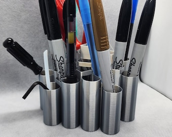 Multi-Chamber Pen & Brush Holder, Multiple Color Options, Cosmetic Storage Organizer, Makeup Stand