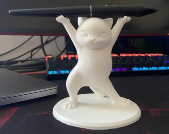 ¡Gatito Kawaii de pie! Portabolígrafos - Regalo de San Valentín