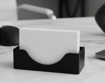 Minimalist Business Card Holder - Modern Desk Organizer