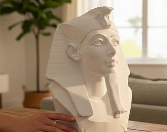 Busto de faraón egipcio - Decoración del hogar