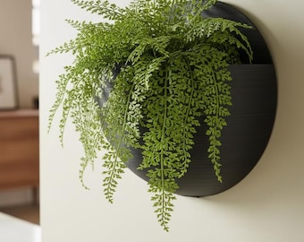 Maceta esférica de pared