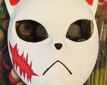 Kitsune Fox Mask for Halloween, 3D Printed Cosplay Outfit