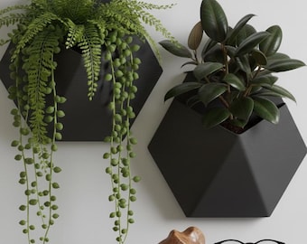 Maceta minimalista de pared Stealth