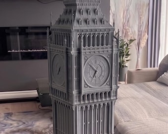 Giant Big Ben 3D Printed Model Kit - 20 to 50 Inch London Architecture Replica