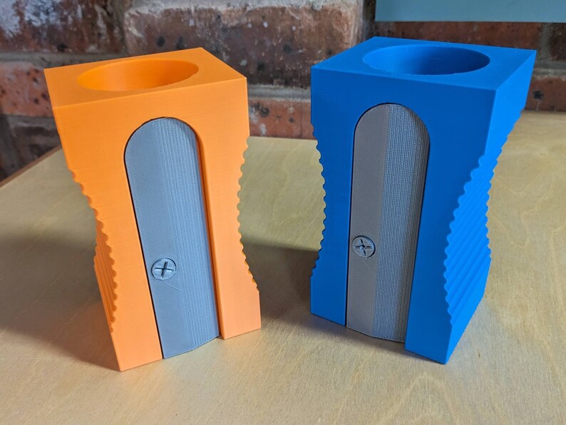 Color Changing Sharpener Pencil Sharpener Shaped Desk Organizer 2-pack Bundle - Color Changing ...