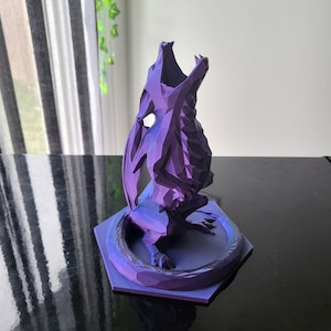 Low Poly Dragon Dice Tower, Tabletop Role Playing Game Accessories, Video Game Lovers Gift, Custom Board Game Pieces