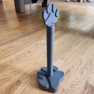 Porta-toalhas de papel com estampa de pata - Presente para mãe de cachorro - Presente de inauguração de casa - Decoração exclusiva para casa