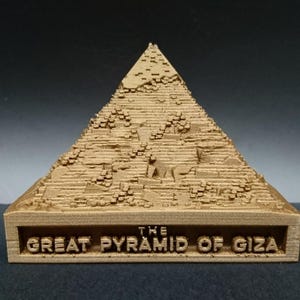 Große Pyramide von Gizeh Diorama - Ägyptische Mythologie Dekor - Pyramide Diorama - Altar Ornament Skulptur