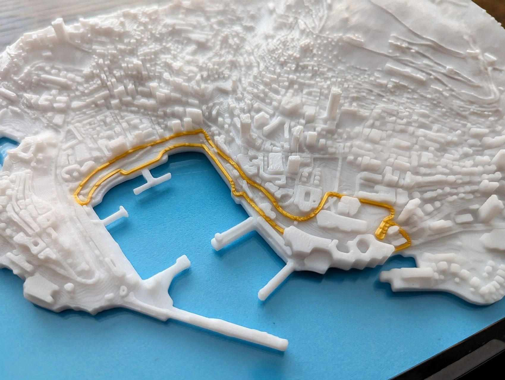 Monaco F1 Racing Circuit 3D Map - Custom Wall Art - 3D Street Map -  Office Art Decor - Housewarming Gift - City Poster Print