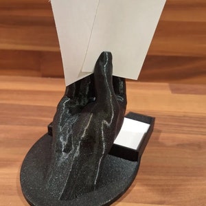 Handy Hand Business Card Holder - Modern Desk Organizer - Home Office ...