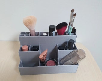Personalized Makeup Organizer, Multiple Color Options, Cosmetic Storage, Brush Holder