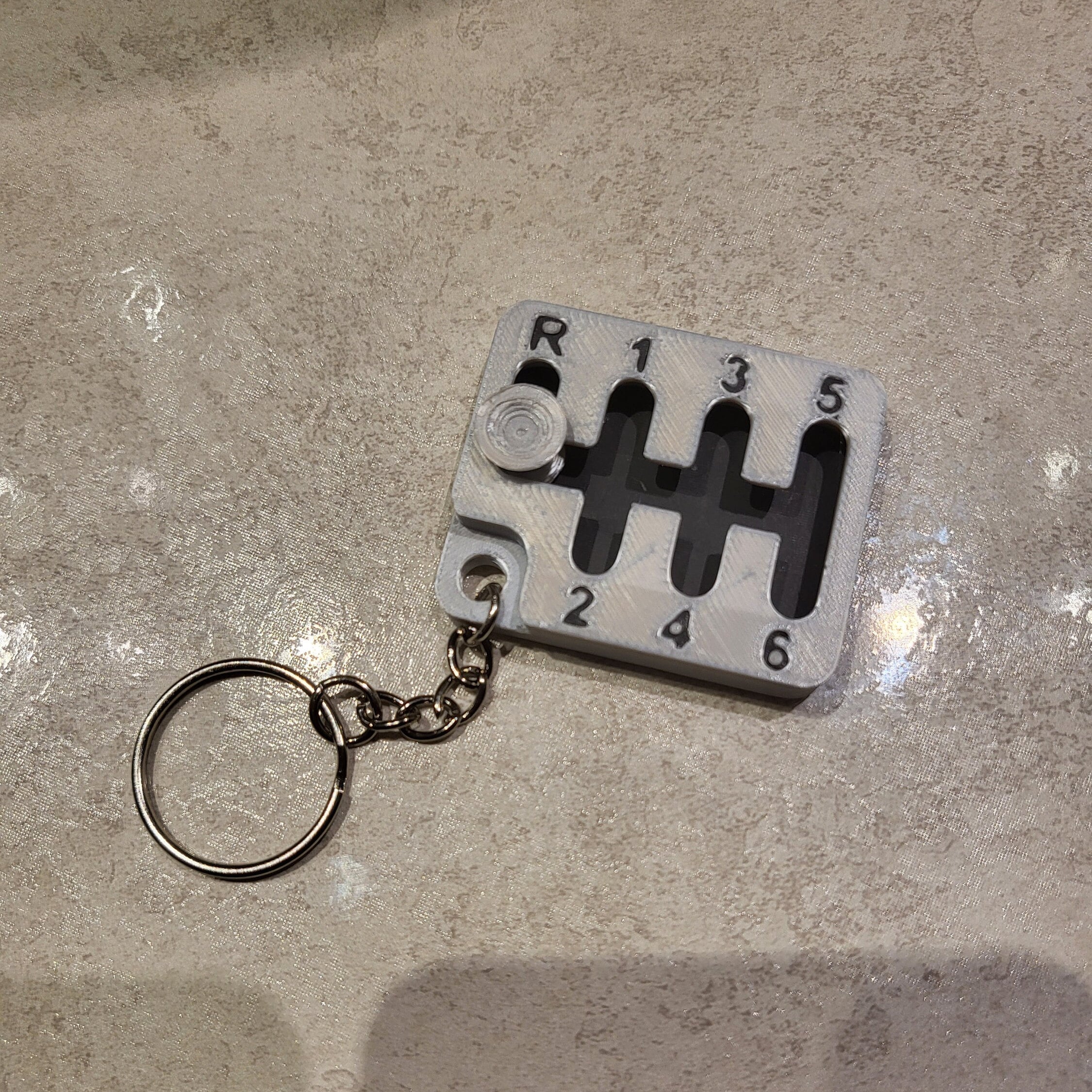 Shifter Keychain 6 Speed Shifter Keychain Fidget Toy, Gear Shift Keyring, Car Enthusiast ...