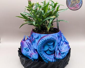 3D Printed Dragon Egg Planter: Indoor Outdoor Succulent Pot