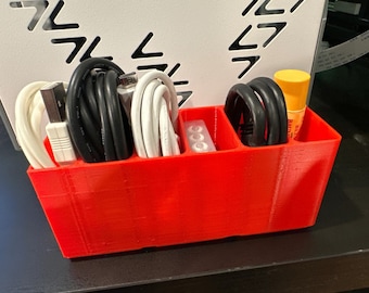 3D Printed USB Cable Organizer, Desk Storage, Office Decor