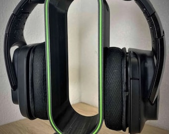Cyber Modern Headset & Headphone Stand - 3D Printed - Gaming Decor - Gamer Gift