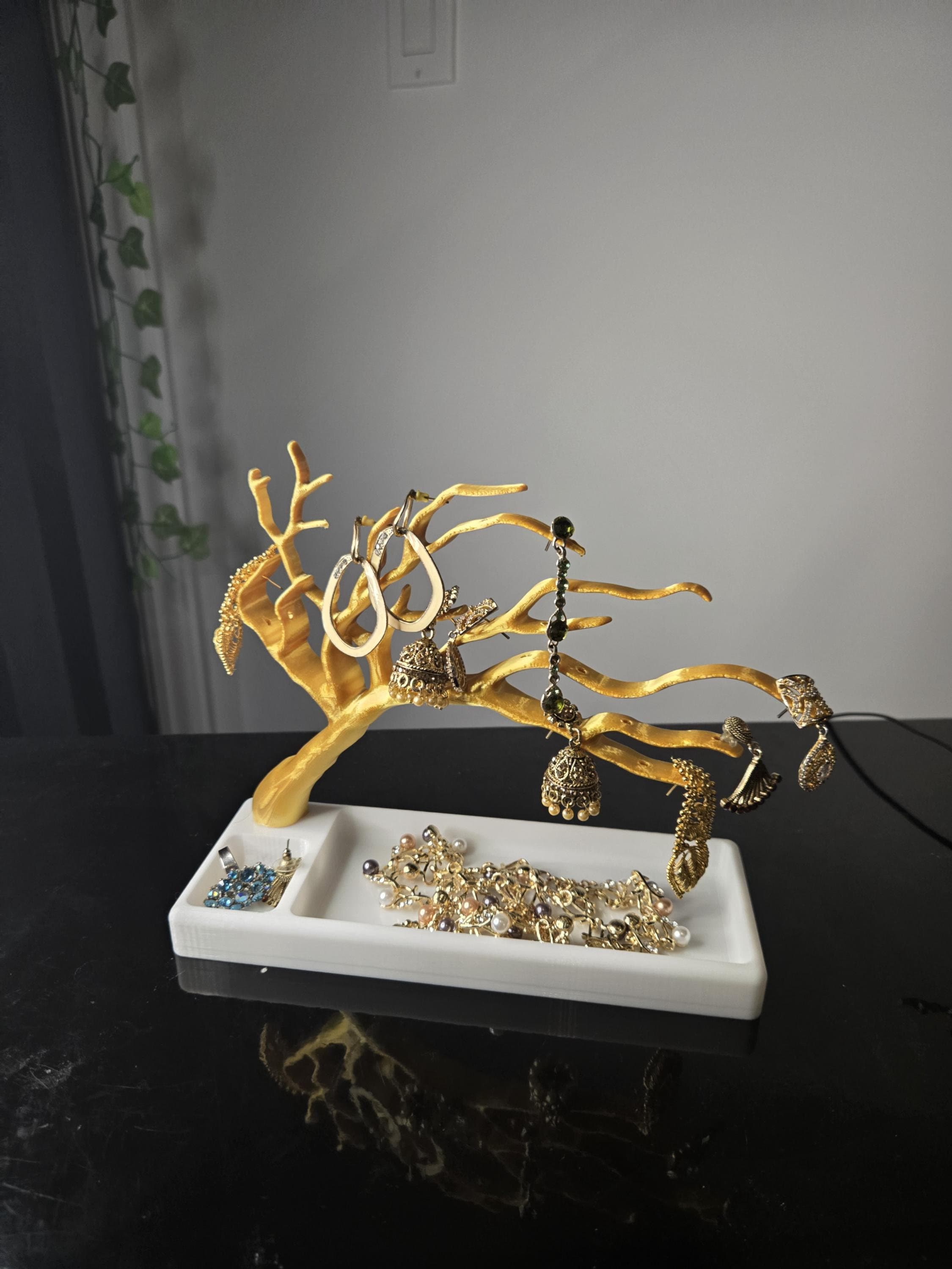Bonsai Jewelry Tree Organizer, Ring Necklace Holder