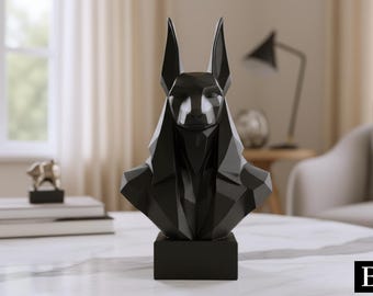Low Poly Anubis Bust