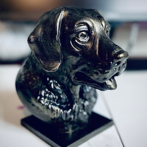 Labrador Retriever Dog Bust Sculpture Figure 8&quot; Inches Tall - Dog Mom Gift - Mothers Day Gift