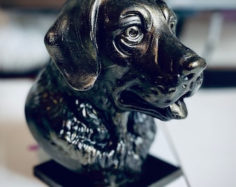20 cm Labrador Retriever Büste und zeitgenössische Hundeskulptur