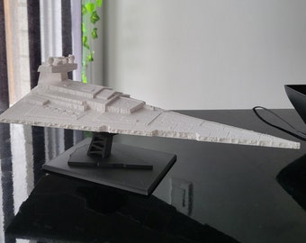 1/5000 Scale Imperial Star Destroyer Ship Kit With Stand - 11" Inches Long