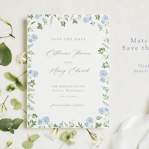 Floral Cocktail Napkin TEMPLATE Blue Hydrangea Wedding Napkin Personalized Napkin Template Floral Cocktail Napkin TEMPLATE Blue Hydrangea Wedding Napkin Personalized Napkin Template