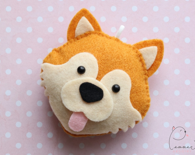 Bruciatore Di Oli Essenziali In Ceramica A Forma Di Cane Shiba Inu - Adoramals Pets Per Aromaterapia Con Piattello Per Cere E Oli - 3