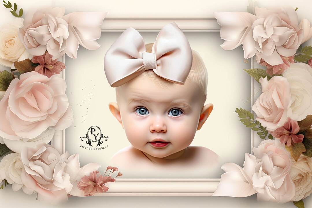 Magic Photo Frame in Pink Digital File, Background, Backdrop, for