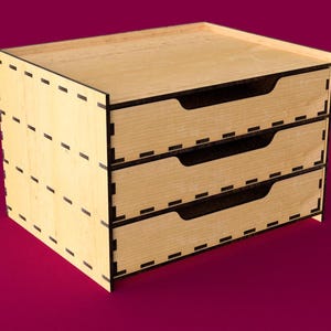 Shelved Desk Organizer Laser-Cut Digital File
