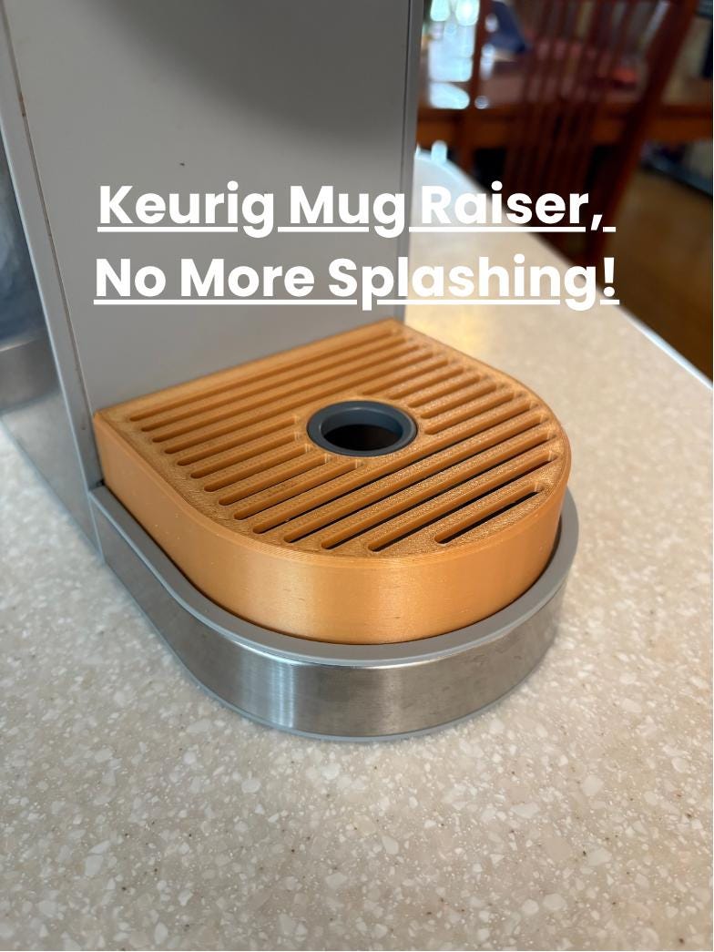 Adjustable Mug Riser for Keurig: Reduce Coffee Splash - Etsy