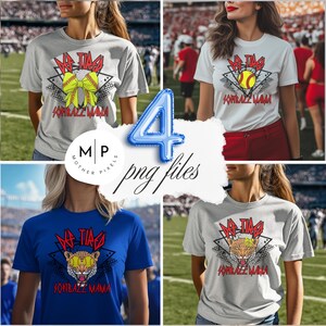 Maman softball Def Fatiguée | Parent sportif | PNG | Téléchargement numérique uniquement | Sublimation | DTF | Balle-molle