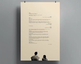Aftersun Poster | Screenplay Scene Quote Print, Indie Film Wall Art, Digital Download Script