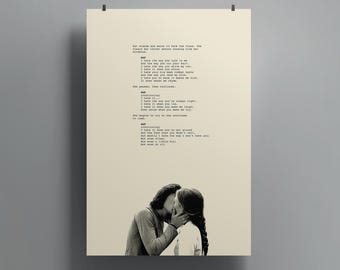10 Things I Hate About You Poster: Poem Scene Screenplay Print (Digital Download)