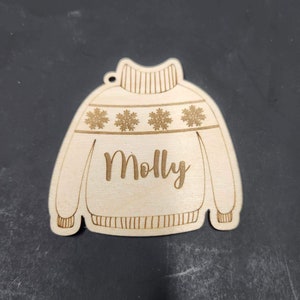 Christmas Sweater Personalized Ornament