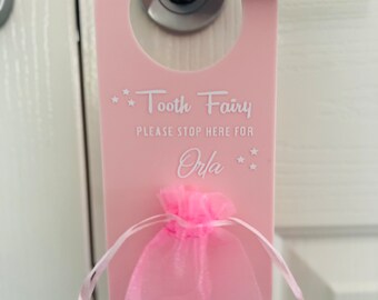 Tooth Fairy - Acrylic Door Sign Hanger