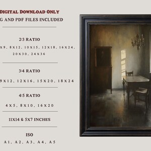 Cat Art Print, Moody Gothic Decor, Dark Academia Printable Wall Art, Cat Lover Gift, White Cat Digital Art image 5