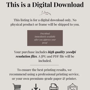 May include: A digital download graphic with the text "This is a Digital Download". The graphic also includes icons for purchase, download, print, and frame.