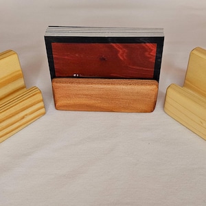 Solid Wood Business Card Holder