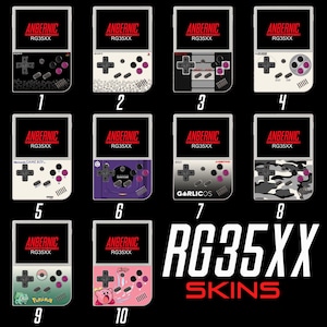 RG35XX FRONT SKIN DECALS
