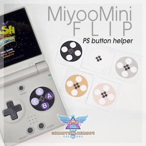 "Miyoo Mini FLIP - PS-Button ""Helfer"" Abziehbilder."