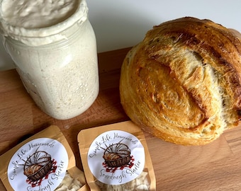 Torkad surdegsstartare | Helt naturlig vildjäst | Innehåller recept och steg-för-steg-instruktioner