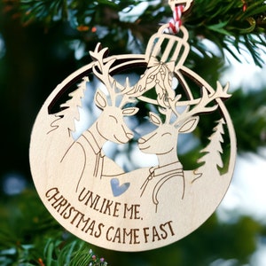 Funny Christmas Ornament- Naughty Christmas